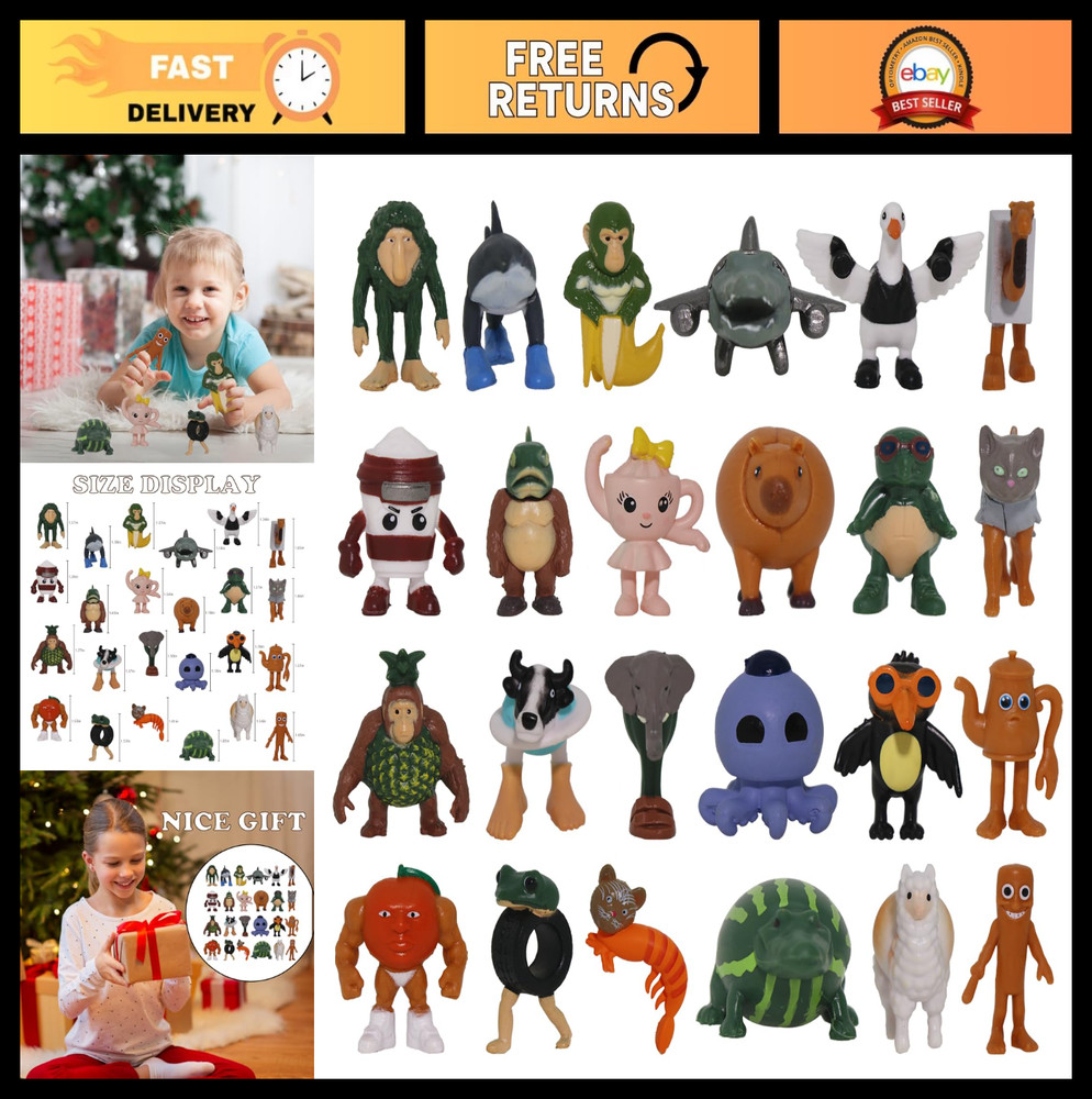 24PCS Italian Brainrot Action Figures Set – Collectible Meme Toys & Gifts