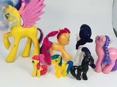 My Little Pony Lot Of 7 Mixed Years McDonald’s BK Hasbro Blind Bag