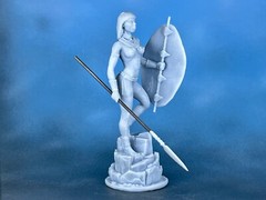 Figure zulu girl warrior 40mm Resin Soldiers. Tabletop Miniature