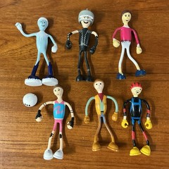 VTG Lot of 15 Character Dynamics Ltd CD Bendable Figures 1970s 1980s Toys Retro