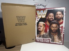 WWE Bloodline Retro 4 Wrestling Figure Set Roman Reigns Solo Jey Uso Jimmy NIB