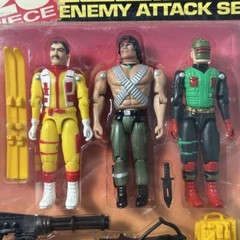 Toy Island 1995 Rambo Enemy Attack Set 3.75 in Vintage Rare Unopened From Japan