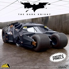 Super Cyborg Batman Batmobile Tumbler – Classic Movie Action Figure Collectible