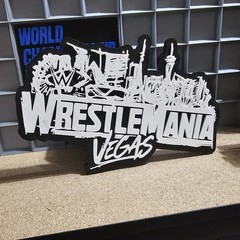 WWE Mattel WrestleMania 42 Vegas Large Logo Accessory