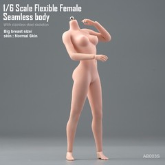1/6 Female Seamless Flexible Body Super Large Bust Breast Silicone 12” Figure
