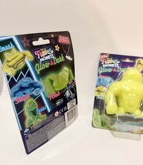 ORB Funkee Monkee Glow in the Dark Stretch Pose Twist Bend Yellow And Green 2pc