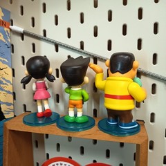 DORAEMON Shizuka Goda Suneo Honekawa 3.5″ Mini Figure w Stand Toy Lot of 3 Rare