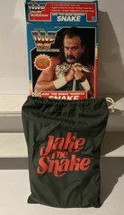Hasbro WWF Jake “The Snake” Roberts Figure w/ Snake + Boxed Damion Snake