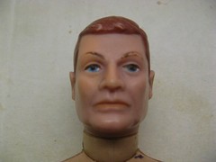 1964 GI Joe Vintage Hasbro 12” SOTW Foreign Face Figure, Red Hair, Bare