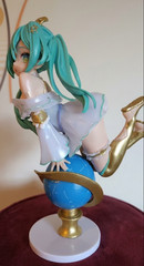 17cm Glittering Star ver. Hatsune Miku Anime Figure Kawaii Globe Girl Action Fig
