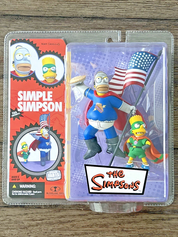 McFarlane The Simpsons Episode FAB15 SIMPLE SIMPSON Homer & Bart 2007 NEW Sealed