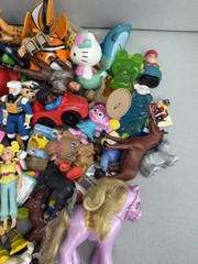 Mixed Toy Figures Lot 4 Lbs 14 Oz Barbie Little Tikes Animals Disney & More