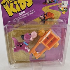Coleco 1986 The Flintstone Kids Dino Dinosaur Pull Wagon New