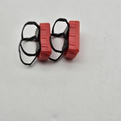 The A-TEAM B.A. BARACUS [Mr. T] & HANNIBAL Red Tool Backpack Accessory Lot Of 2