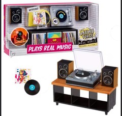 MGA miniverse Record Player With 2 Balls (8 Records) Plus One BONUS Record