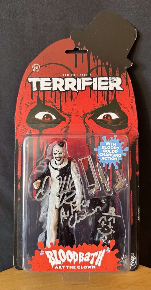 2022 TERRIFIER 🔥 DAVID H THORNTON ~ ART THE CLOWN AF 🔥 Signed JSA COA ~MOC~