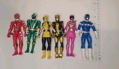 Power Rangers Space Blue,Pink,Red,Green,Yellow,Gold Lot Of 6