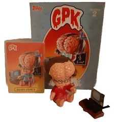 Garbage Pail Kids GPK 2 Trashy Treasures Brainy Janey + card red variation
