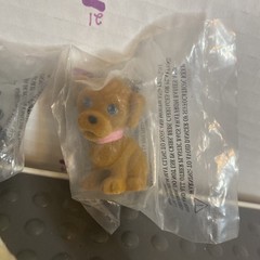 Puppy In My Pocket & Kitty In My Pocket Flocked Figurines 3 Used & 2 BRAND NEW