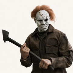 1/6 Horror Mask Custom Michael Style Mask Fit 12″ Hot Toys PHICEN Action Figure
