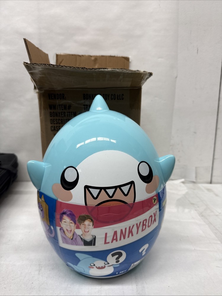 LankyBox Giant Thicc Shark Mystery Egg with Exciting 8 Toys and ice cream bites