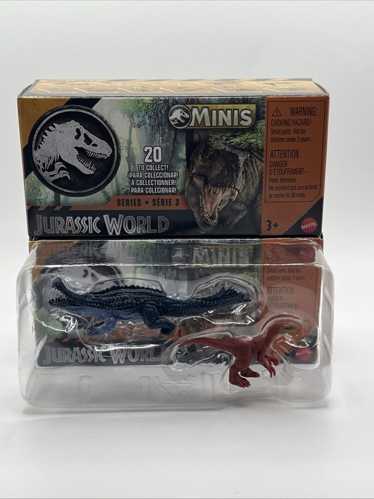 Jurassic World Minis PURUSAURUS & BEIPIAOSAURUS figure NEW 2026 Series 3