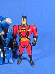 LOT of 3 Batman Figures 5” DC Comics Silver, Gold, Red, Black, Blue