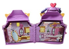 Hasbro My Little Pony Portable Castle Playset House Pink Purple Retro 2014 9.5in