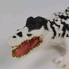 Chap Mei Black & White Crocodile, Alligator Gator Animal Figure 6.5” Long Figure