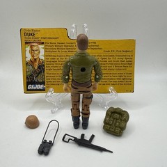 1988 GI JOE TIGER FORCE DUKE v2 100% COMPLETE WITH FILE CARD