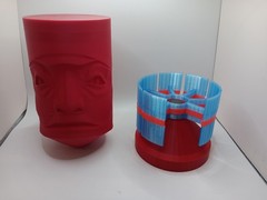 Retro Master Control MCP statue / lamp 3D Printed for Tron vintage style display