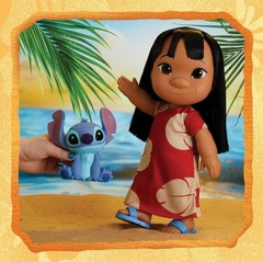 Disney Lilo & Stitch 14-inch Poseable Lilo Doll with Stitch Figure | 5-inch Stit