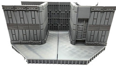 1:18 Scale Modular Sci-Fi Corridor Diorama Star Wars Inspired Display for 4-Inch