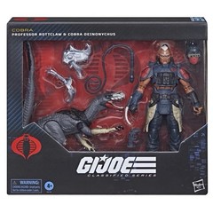 GI JOE CLASSIFIED PROFESSOR ROTTCLAW & COBRA DEINONYCHUS FIGURE SET #196 IN HAND