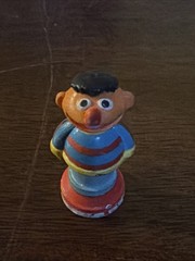 Sesame Street Muppets Ernie On Stand Figure 2″ Cake Topper Toy Vintage Henson