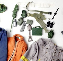 Vintage Lot of GI Joe Accessories-Weapons-Clothing-Camping-SCUBA-Foot Locker