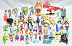 Mixed Toy Lot – Anime, Superheroes, Funko, FNAF, Dinosaurs, Accessories – 50 pcs