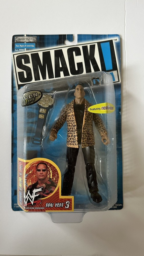 The Rock JAKKS Pacific WWF SmackDown! Raw Heat Series 3 Action Figure NEW