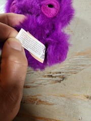 Fuggler Keyring Plush Keychain Series 6 Annoyed Alien 3 Eyed Purple People Eatr