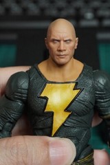 11-BKAD-UV: Dwayne Johnson Rock head for McFarlane Black Adam Figure – UV Ver.