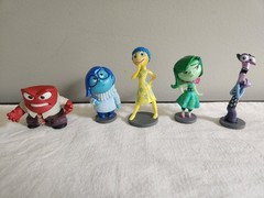 Disney Pixar Inside Out Figures Cake Toppers Joy Anger Sadness Fear Disgust