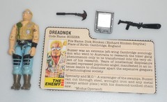 Vintage 1985 Cobra Dreadnok Buzzer G.I. GI Joe v1 Complete Figure 3.75 ARAH Read