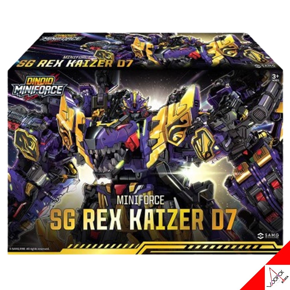 Miniforce Dinoid Warrior SG REX KAISER D7 Full Version Transformer Robot Korean