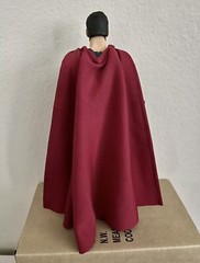 custom superman wired dark red cape 1/12 DC multiverse mcfarlane NOT FIGURE