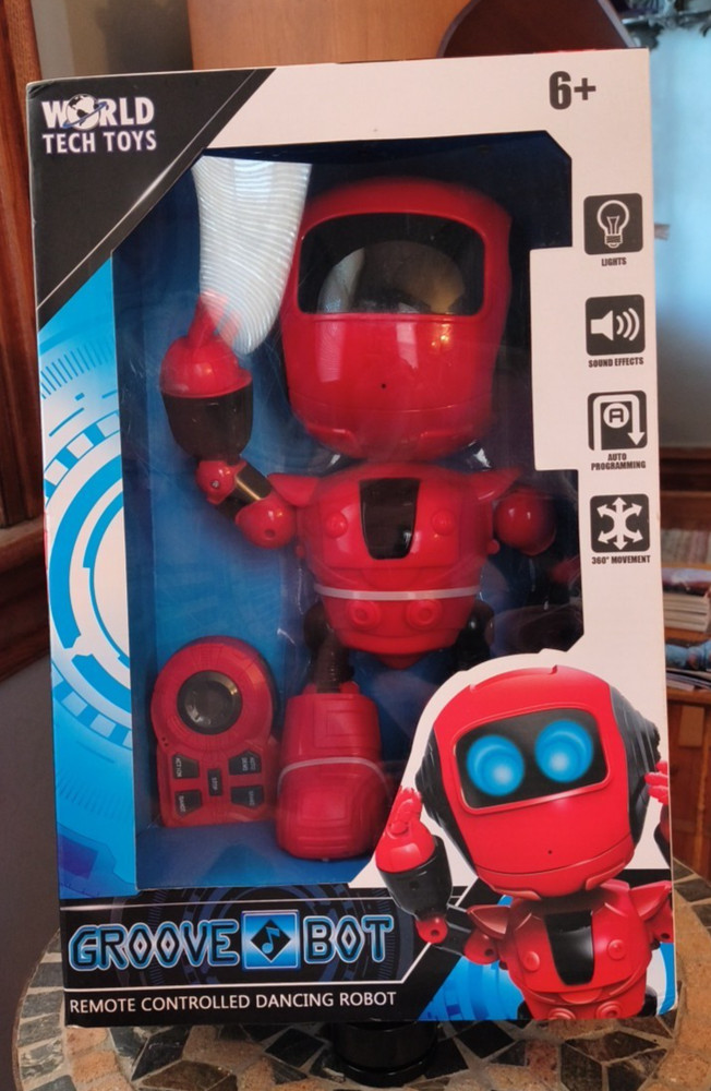 World Tech Toys Groove Bot Remote Control Dancing Robot Red New In Box