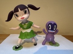 Gary Baseman Veronica & Chou Chou (Green) Wild Girls Vinyl Art Toy 3DRetro 2018