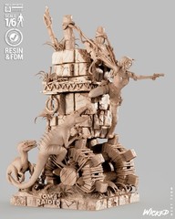 3D Printed Fan Art Lara Croft Sculpture by Wicked3d