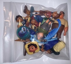 Disney Luca Figure Set of 10 with 2 Stickers and 2 rings Fun Characters