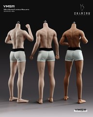 YM YM511M 1/6 Male Bodybuilding Action Figure Body 12in Muscle Soldier Model Toy