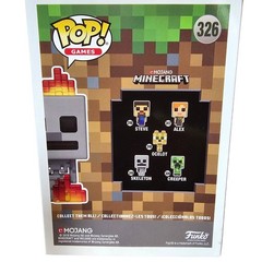 Funko Pop Games Minecraft Flaming Skeleton 326 Target Exclusive Vinyl Figure